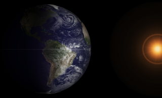 Position of the Earth